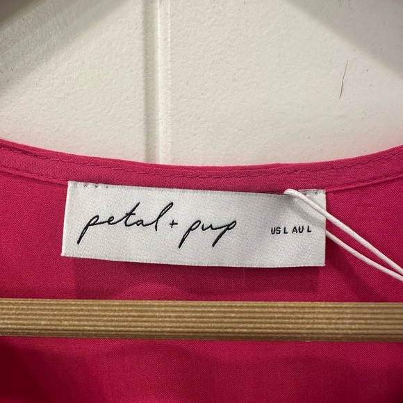 Petal & Pup Barker Dress | Large L | NWT New Midi Ruffle Tiered Missing Belt - Picture 5 of 8